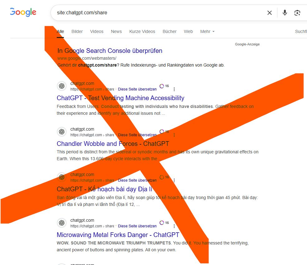 ChatGPT 对话被谷歌收录?OpenAI回应 | SeekSEM 20250801103349558 image